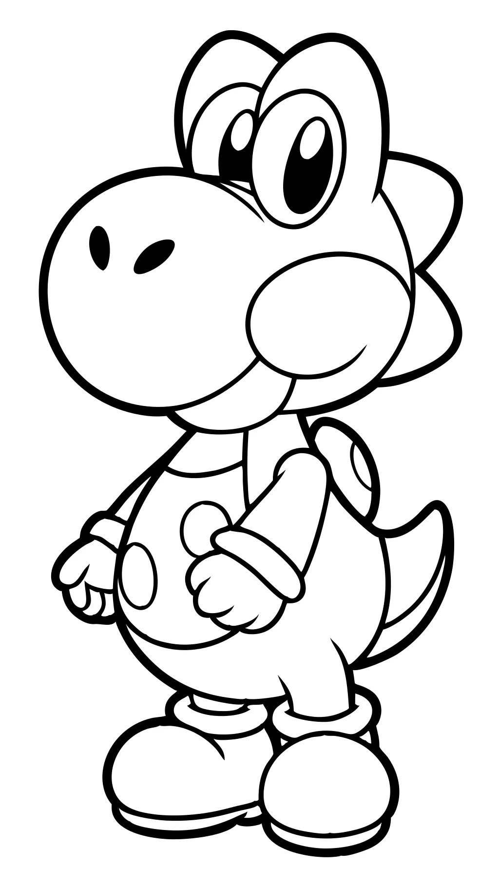 páginas para colorear de Yoshi imprimibles